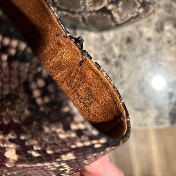 Kendall and Kylie Snakeskin Heeled Ankle Boots New - Picture 4 of 5